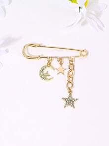 1pc New Fashion Heart Shell Conch Star Moon Bow Starfish Flower Bee Ladybug Mushroom Pendant Brooch Anti-Slip Collar Pin Waist Cincher Clothing Decoration - Multicolor - View 20