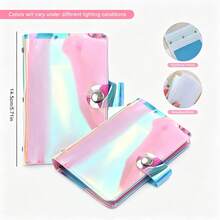 New Rainbow Laser Nail Art Stamping Plate Storage Book - Portable Snap-Closure Nail Stamping Plate Organizer And Nail Art Tool Storage - Multicolor - View 14