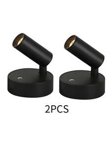 Rechargeable Magnetic Wall Lamp USB Rechargeable Wireless LED Wall Light Cordless Touch Dimming Spotlight Magnetic Design Bedroom Bedside Reading - Multicolor - View 16