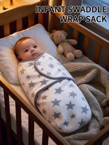 Infant Swaddle Thick Plush Newborn Swaddle Blanket Soft Comfortable Flannel Material Skin-Friendly Gentle - Warm Suitable For Baby Autumn/Winter Use - Baby Swaddle - View 1