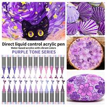 Direct Liquid Acrylic Markers, Multiple Color Themes Available 24/36 Colors, Direct Liquid Art Pens, Suitable For Painting, Coloring, Crafts, School And Office Supplies - Acrylic Paint Marker Set With Direct Liquid Feed - View 11