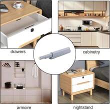 Bộ 8 chốt nam châm nhấn mở cho cửa tủ, chốt nhấn đóng cho cửa ẩn, nhấn để mở và đẩy ra - nhiều màu - Xem 5