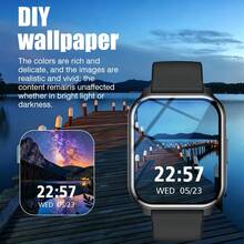 ZhiKexing Unisex Sports Smart Watch 1.83 Inch High Definition Display Screen, Outdoor Sports Flashlight, 260mAh Battery Capacity, Wireless Calling, Multiple Sports Modes, Music Playback, Weather Forecast And Other Functions, Suitable As Gift For Friends And Couples, Compatible With Android And IOS - View 4