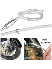 Motorcycle Brake Bleeder Kit Manual Fluid Extractor Pump One Way Check Valve Hydraulic Brake Clutch Bleeding Tool - A - View 1