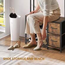 Storage Benches - Brown - View 7