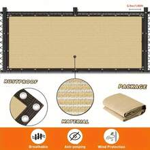 1pc Outdoor Wall-Mounted Privacy Screen, Garden Windproof Sunshade & Light Blocking Fence, Garden Decor - 1 Outdoor Barrier - View 11