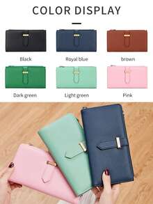 FOREVER MIYIN Ultra Slim Women Wallet RFID Blocking Credit Card Holder, Bifold Long Ladies Billfold, Large Capacity Pen Slot, Wrist Strap & ID Window, Holds Phone - Multicolor - View 11
