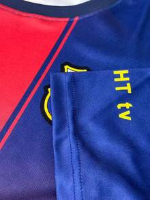Personalized Customized Barcelona Men's Football Jersey & Youth Lightweight Soft Blue-Red Style Shirt & Match, Training, Casual Wear & Gift - Blue - View 6