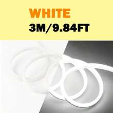 360° Bendable Integrated Silicone LED Neon Strip, Cuttable Neon Rope Light, Uniform Glow No Dark Spots, AA Battery Box (Batteries Not Included), For Home Wall DIY Decor - Multicolor - View 14