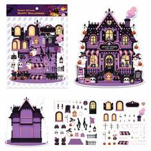 Large Size Landscape Stickers Miniature House Scene Stickers 3D Stereoscopic Scene Wall Decals DIY Stress Relief Planner Stickers - One Size Fits All - View 9