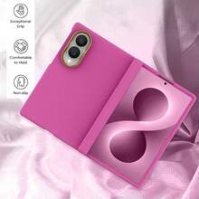 keshengtai Magnetic Design Phone Case | With Hinge Protection [Compatible With Magsafe] Hard PC Back Plate Protective Cover, Compatible With Samsung Galaxy Z Fold 8, Z Fold 8 Ultra, Z Fold 7, Z Fold 6, Z Fold 5 - Hot Pink - View 5