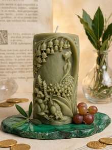 Velas intencionadas | Velas con hierbas naturales | Enciente tu intención, atrae tu deseo - Verde - Ver 2