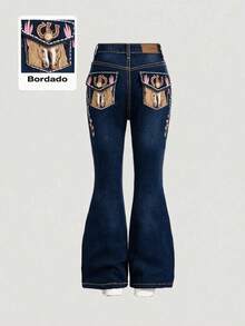 Tween Girls Jeans - Blue - View 1