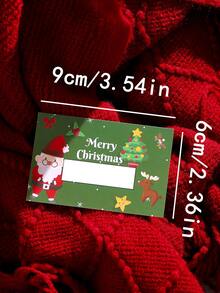 10/20pcs Christmas Scratch-Off Cards - Red & Green Holiday Gift Cards, Merry Christmas Design, Suitable For Parties, Events, DIY Rewards, Christmas And Snowflake Decor - View 5
