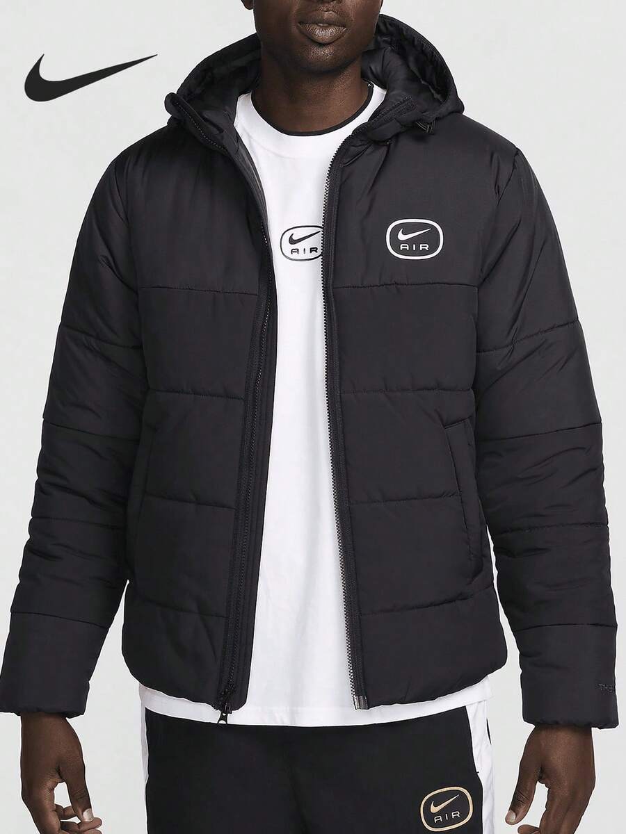 Nike Air Men's Thickened Sports Warm Durable Hooded Padded Coat HM0198-011 - HM0198-011 - View 1