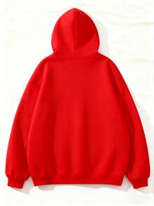 Men Hoodies - Red - View 4