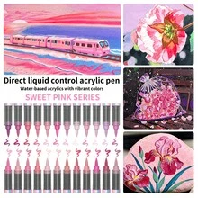 Direct Liquid Acrylic Markers, Multiple Color Themes Available 24/36 Colors, Direct Liquid Art Pens, Suitable For Painting, Coloring, Crafts, School And Office Supplies - Acrylic Paint Marker Set With Direct Liquid Feed - View 9