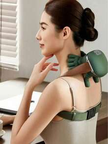 Portable Electric Massager, 3 Vibration Modes & 2 Temperature Settings, Wireless USB‑Charged Deep Tissue Massager For Neck Shoulder Back Leg, Compact Design For Home Office Travel, Ideal Gift Choice For Parents - View 8