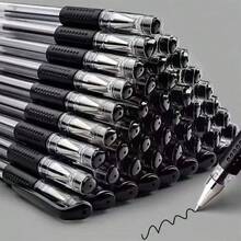 50pcs Customer Favorite Black Gel Pens, 0.5mm Fine Tip, Smooth Writing, Suitable For Students And Office Use - Upgraded Bullet-shaped Shockproof 20pcs - View 3