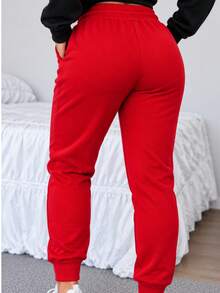 Women Sweatpants - Red - View 3