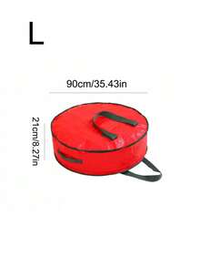 Red Christmas Decoration Wardrobe Storage Bag, Large Capacity Foldable Storage Box, Christmas Decoration Portable Handbag, Holiday Party Supplies Home Wardrobe Storage Organizer - View 7