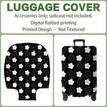 1PC, Flat Print Design, Luggage Cover (Only Luggage Cover, Not Including Luggage), Suitable For 20 To 30 Inch Luggage, Made Of Thickened High-Quality Fabric, Essential Accessory For Your Travel And Checked Luggage. - Multicolor - View 10