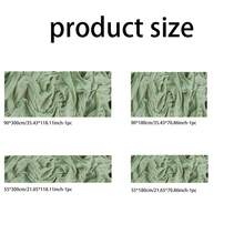 6 Pack Sage Green Gauze Table Runner 120 Inch Bohemian Gauze Table Runner, For Wedding Party, Baby Shower, Birthday, Home Decor - Green - View 6