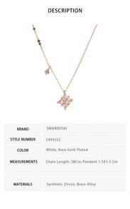 Swarovski Symbolica Star Pendant Necklace For Women 5494352 - Rose Gold Plated 5494352 - View 8