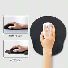 Solid Color Non-Slip Computer Office Wrist Rest Mouse Pad, Slow Rebound Wrist Support Pillow, Christmas, Halloween - View 11