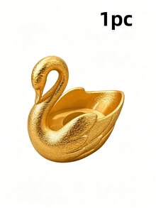 1 قطعة حامل شمعة عطري على الطراز الأوروبي بتصميم البجعة، تصميم تخزين متكامل، أجواء قوية، خيار هدية مثالي، حاوية تخزين صغيرة لديكور المكتب - بجعة - مشاهدة 12