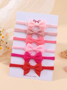 bilicaca 6pcs Candy Color Kids Bow Headbands, Soft Comfortable Non-Damaging Baby Headbands, Cute Versatile Girls Hair Accessories - Multicolor - View 11