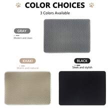 1 tấm thảm lót khay cát cho mèo, thảm lọc cát 2 lớp chống văng cát và chống kéo cát ra ngoài, thảm đặt chân trước khay vệ sinh cho mèo - Nhiều màu - Xem 3