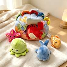 1 Set Mainan Penyimpanan Cangkang Bayi, Kerincingan Kertas Terintegrasi, Suara Lonceng, Bunyi BB, dan Lensa Hasselblad, Mainan Pencerahan Sensorik Bayi, Cocok Sebagai Hadiah Halloween dan Natal untuk Bayi Baru Lahir Laki-laki dan Perempuan - MultiWarna - View 11