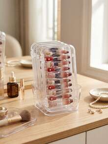New Nail Art Storage Set, Desktop Nail Art Display Box, Including 1 Large Box And 4 Small Boxes, Suitable For Long And Short Nails, Y2K Style Nail Art. It Is An Ideal Gift Designed For Nail Art Enthusiasts, Professional Nail Artists And Women - Multicolor - View 7