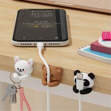 Desktop Cable Organizer Multifunctional Cable Management Clip Phone Charging Cable Storage Organizer Adhesive Cable Holder - Multicolor - View 5