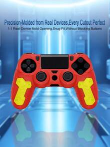 Compatible With PlayStation 4, Thickened Silicone Controller Cover, Dual-Color Design, Anti-Drop Anti-Slip Anti-Scratch Anti-Sweat, Enhanced Gaming Control Feel, Practical Gaming Accessory - View 10