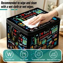 Medical First Aid Box Dinosaur World Travel Print Foldable Storage Box, Zippered Hand-Carry Storage Bin, Upgraded Fabric Large Capacity Organizer, Suitable For Closet, Dorm, Underbed Storage, Organizing Clothes, Bedding, Toys, Miscellaneous Items, Home Moving Organization Storage Box - Multi-color - View 10