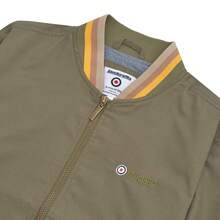 Lambretta Mens Monkey Triple Tipped Jacket - Khaki/Gold/Tobacco/Cream - View 3