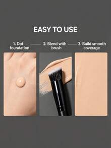 1 Cây Cọ Trang Điểm Góc, Dùng Cho Tạo Khối, Che Khuyết Điểm & Đánh Nền, Thao Tác Mượt Mà, Dụng Cụ Làm Đẹp Thiết Yếu Cho Chuyên Gia Trang Điểm & Người Mới Bắt Đầu - màu đen - Xem 9