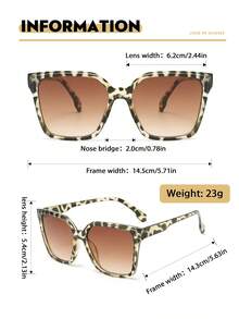 4pcs Women's Multi-Color PC Square Casual Classic Portable Versatile Transparent Glasses Set, Suitable For Back To School, Daily Life, Office, And Other Occasions, Fits All Face Shapes, Can Be Used As Decoration - Colorless - View 5