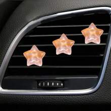 3pcs Multi-Color Star Car Air Vent Decor Clips, Fluid Sand Water Ripple Texture, Sparkling Delicate Girly Style, Securely Clips To Air Vent Without Falling Off, Personalized Car Modification Accessory - Quicksand Star Air Vent Decorative Clip - View 15