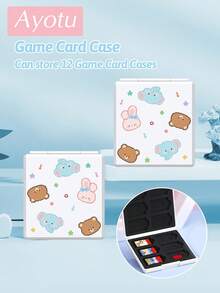 Ayotu Compatible With Switch/Switch OLED/Switch Lite Cartoon Bear & Elephant & Music Note Pattern Game Console Shell And Accessories, Package Includes Protective Case, Storage Bag, Dock Shell, Controller Protective Cover And Other Multiple Style Accessories To Choose From, Winter Romance, Christmas/Easter/Birthday/Anniversary Gift. - View 17
