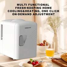 SOKANY 21024 Car Mini Fridge Portable Cooler/Warmer, 4L Capacity, Cooling 5°C/Heating 50°C, Dual Use For Car/Home/Office/Dorm, Ideal Gift For Friends, Minifridge,Small Refrigerator, Mini Fridge,Fridge, Mini Office Fridge - White - View 5