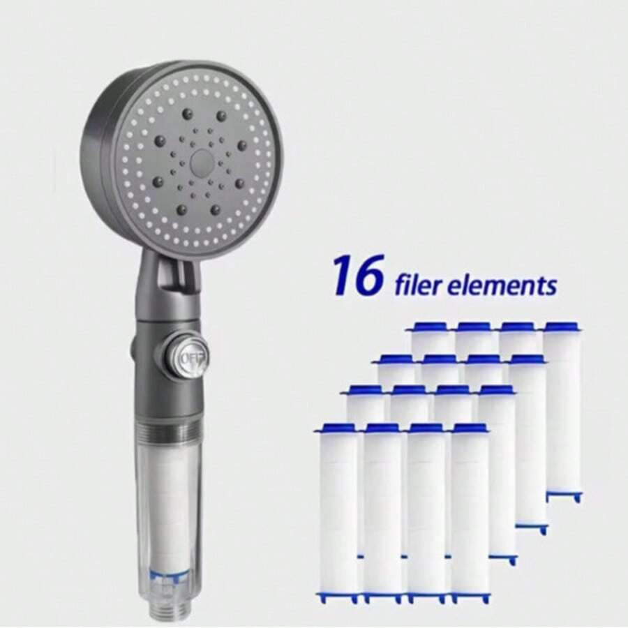 1PC Adjustable Showerhead Set With Spray Mode, Single-Touch Pause,Handheld Shower, For Shower Use For Shower Use Solely For Shower Use Solely - Multicolor - View 1