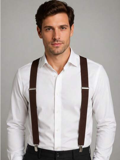 Men's High Elasticity 2.5cm Suspenders