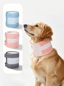 Breathable Pet Neck Protector, Adjustable Dog Neck Collar, Anti-Licking And Biting Neck Sleeve, Cat Protective Collar, Suitable For Post-Surgery Recovery And Wound Protection, Suitable For Walking, Hiking, Camping, Traveling, Park Dog Supplies - Multicolor - View 1