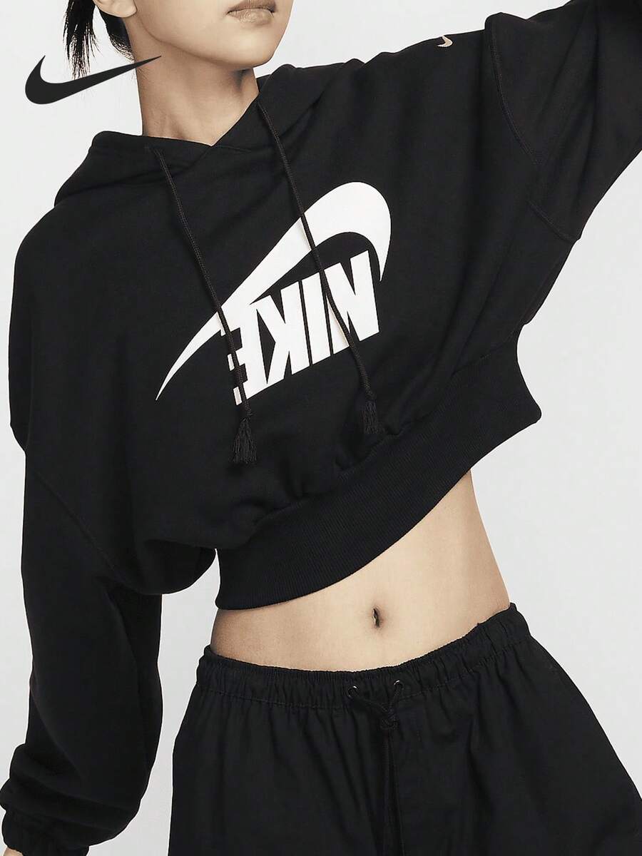 Sweatshirt Pullover Pendek Wanita Nike Sportswear FV7778-010 - FV7778-010 - View 1