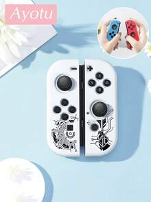 Ayotu Compatible With Switch/Switch OLED/Switch Lite Game Circuit Pattern Game Console Shell And Accessories, Package Includes Protective Case, Storage Bag, Dock Shell, Controller Protective Cover And Other Multiple Styles Of Accessories To Choose From, Autumn Romance, Christmas/Halloween/Easter/Back To School Gift/Birthday Gift/Anniversary Gift. - View 16