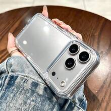 透明大孔 TPU 手機殼,相容 iPhone 18 Pro Max 17/17 Air/17 Pro/17 ProMax,透明手機殼,相容 iPhone 18 17 16 15 14 13 12 11 PRO MAX Plus SE 7 8 Plus,17 Pro Max Apple 手機殼,Apple 18 Pro Max 手機殼,極簡手機殼,聖誕禮物 - 無色 - 查看 7