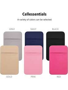 Phone Card Holder/Wallet, Mini ID Card Storage Bag, Self-Adhesive Design, Suitable For Android And Various Smartphones; Can Be Used As Card Sleeve, Wallet, Business Card Holder, Credit Card Holder, Women's Card Holder - New B - View 5